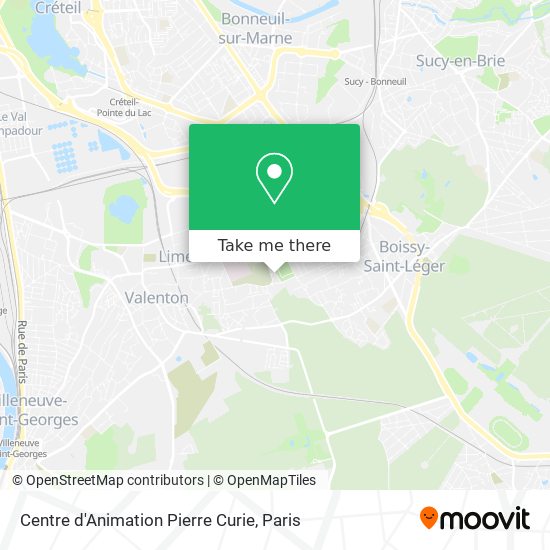 Centre d'Animation Pierre Curie map