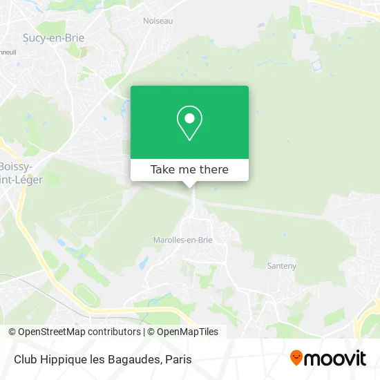 Club Hippique les Bagaudes map