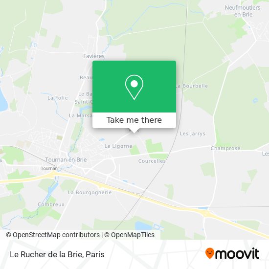 Le Rucher de la Brie map