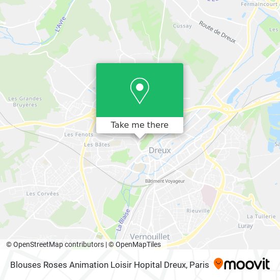 Blouses Roses Animation Loisir Hopital Dreux map