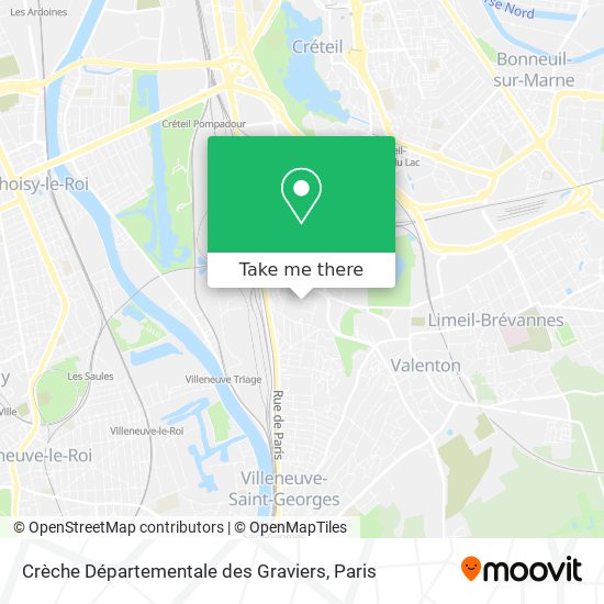 Crèche Départementale des Graviers map