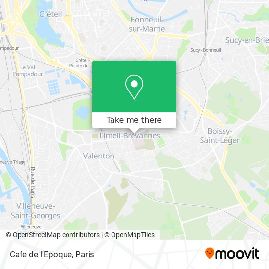 Cafe de l'Epoque map