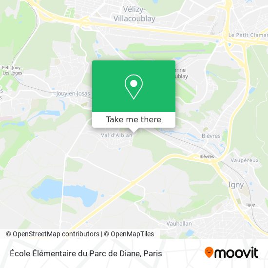 Mapa École Élémentaire du Parc de Diane