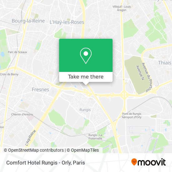 Comfort Hotel Rungis - Orly map