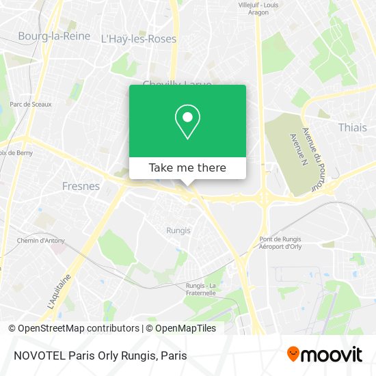 NOVOTEL Paris Orly Rungis map
