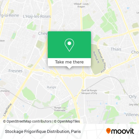 Stockage Frigorifique Distribution map