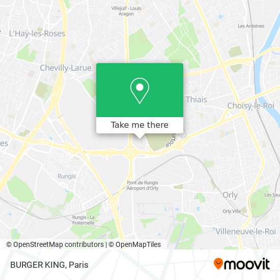 BURGER KING map