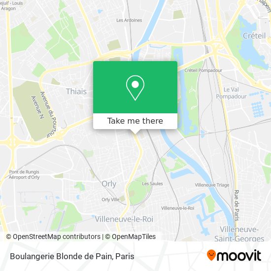 Boulangerie Blonde de Pain map