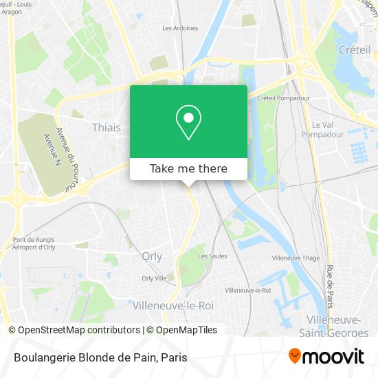 Mapa Boulangerie Blonde de Pain