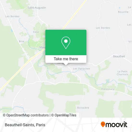 Beautheil-Saints map