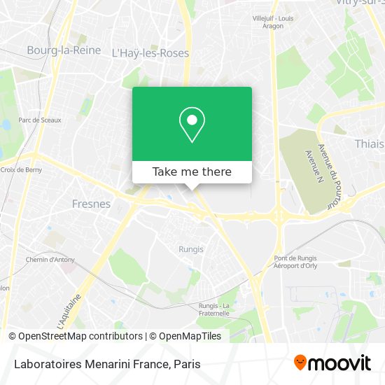 Mapa Laboratoires Menarini France