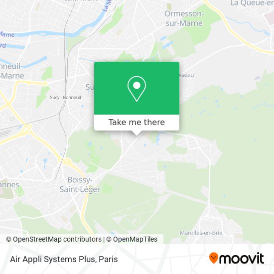 Mapa Air Appli Systems Plus