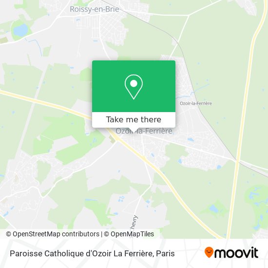 Mapa Paroisse Catholique d'Ozoir La Ferrière