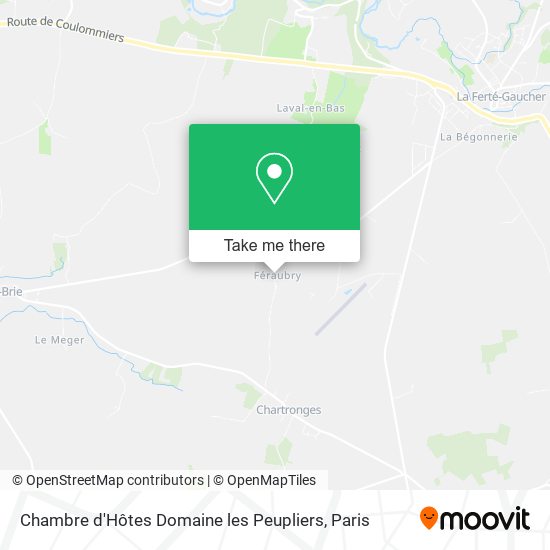 Chambre d'Hôtes Domaine les Peupliers map