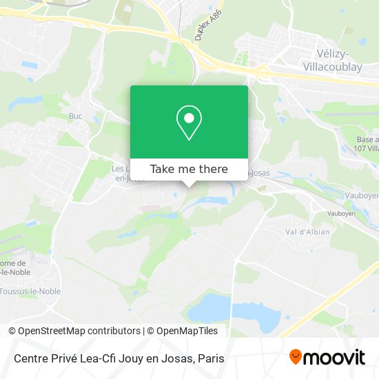 Centre Privé Lea-Cfi Jouy en Josas map