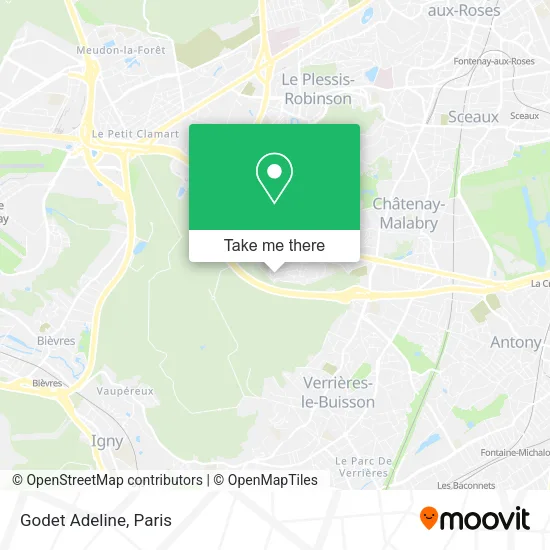 Godet Adeline map