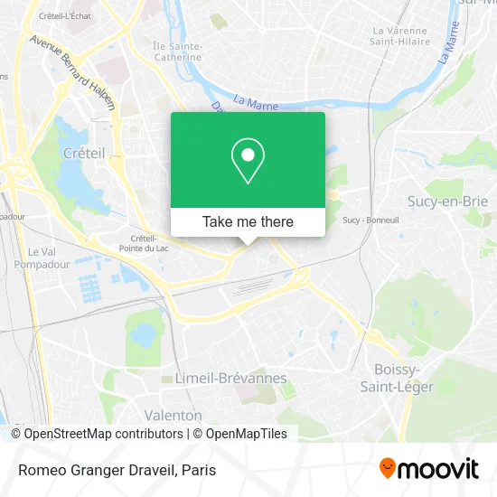 Romeo Granger Draveil map