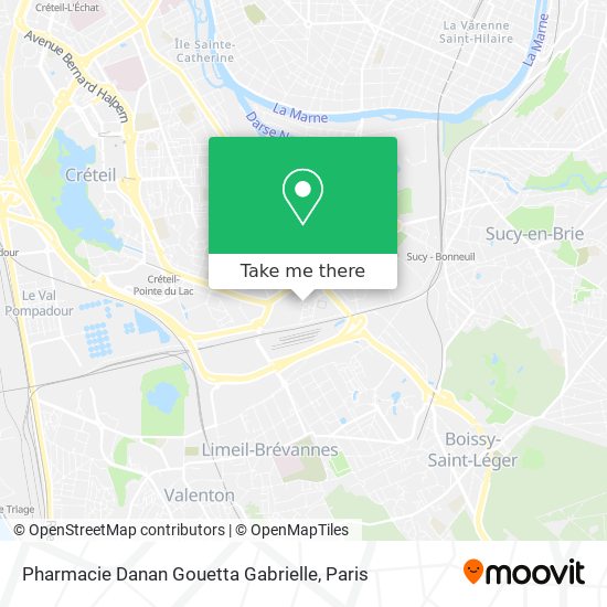 Mapa Pharmacie Danan Gouetta Gabrielle