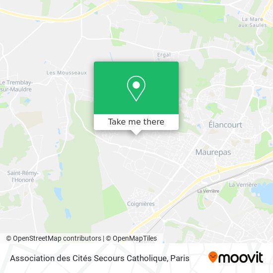 Association des Cités Secours Catholique map