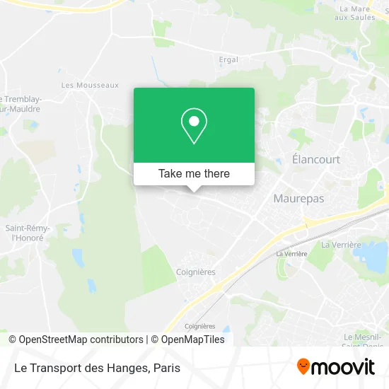 Le Transport des Hanges map
