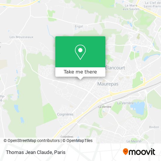 Thomas Jean Claude map