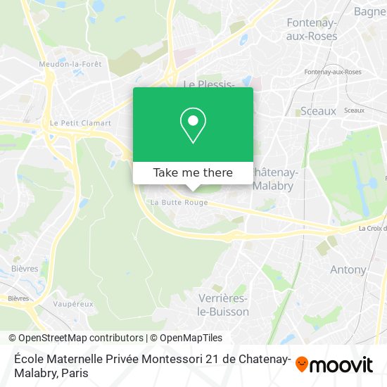 École Maternelle Privée Montessori 21 de Chatenay-Malabry map