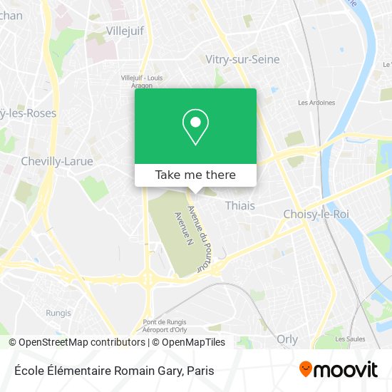 Mapa École Élémentaire Romain Gary