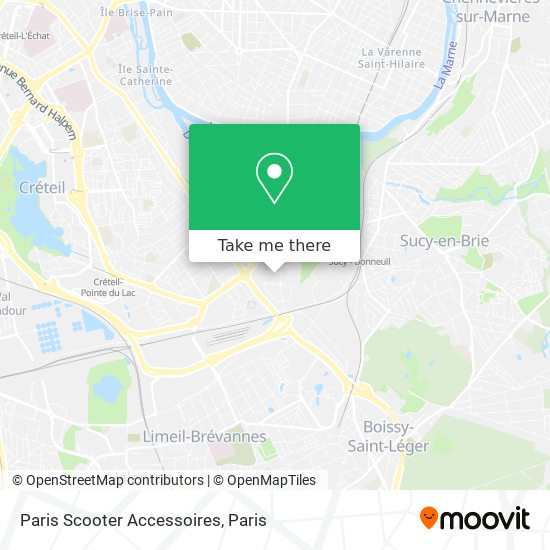 Mapa Paris Scooter Accessoires