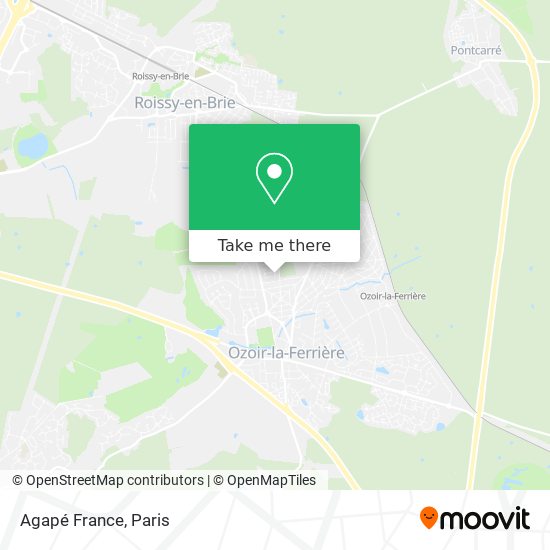 Agapé France map