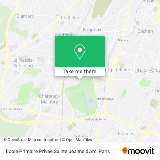 Mapa École Primaire Privée Sainte Jeanne d'Arc