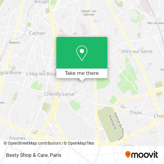 Besty Shop & Care map