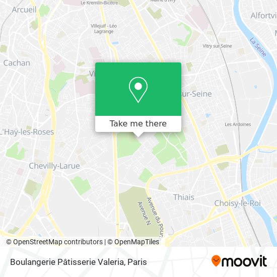 Boulangerie Pâtisserie Valeria map
