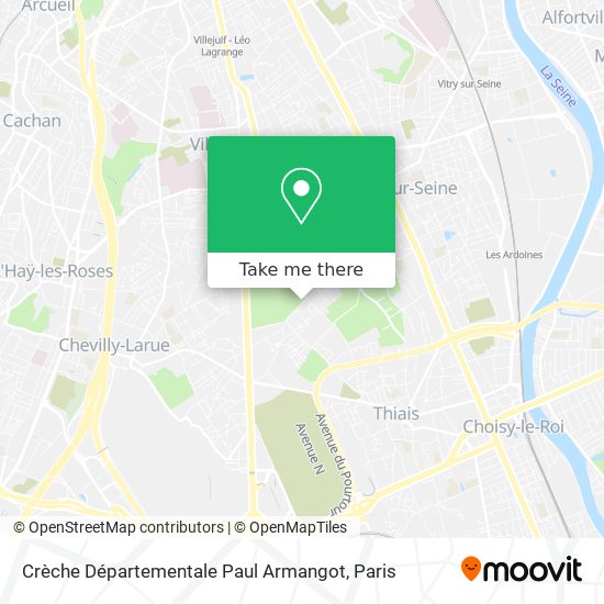 Crèche Départementale Paul Armangot map