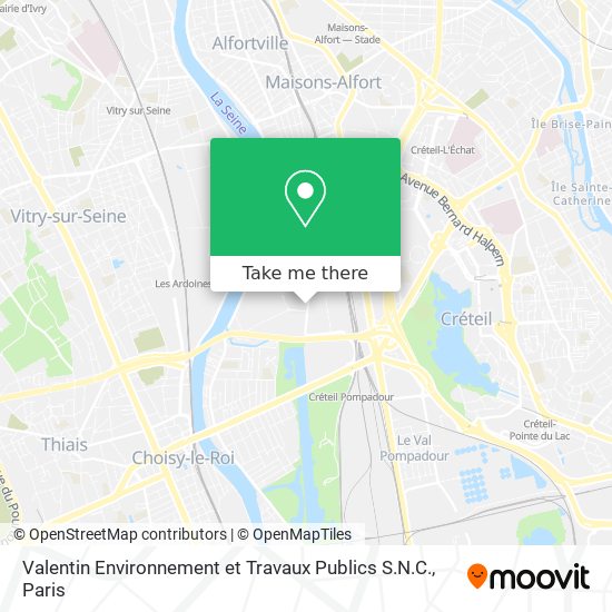 Valentin Environnement et Travaux Publics S.N.C. map