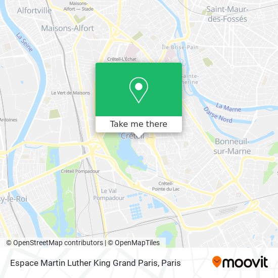 Espace Martin Luther King Grand Paris map