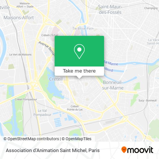 Mapa Association d'Animation Saint Michel