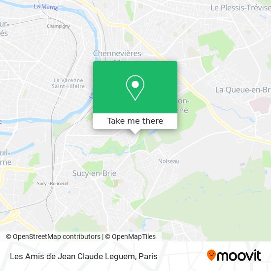 Mapa Les Amis de Jean Claude Leguem