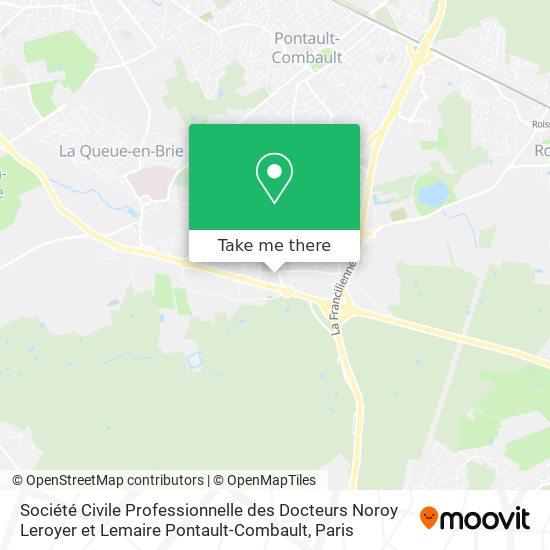 Société Civile Professionnelle des Docteurs Noroy Leroyer et Lemaire Pontault-Combault map