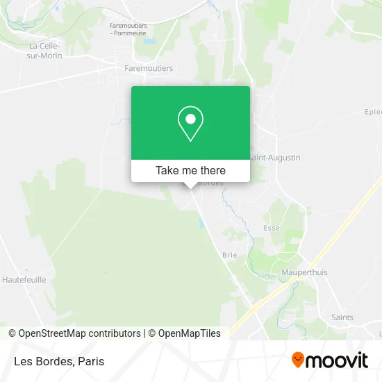 Les Bordes map