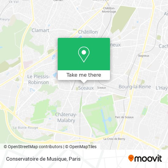 Mapa Conservatoire de Musique