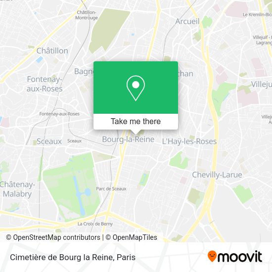 Cimetière de Bourg la Reine map