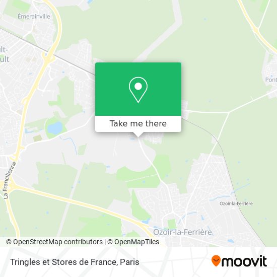 Tringles et Stores de France map