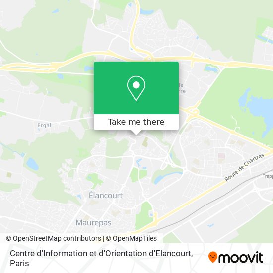 Centre d'Information et d'Orientation d'Elancourt map