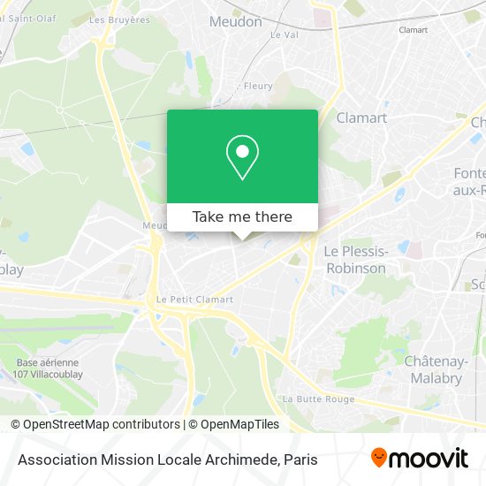 Mapa Association Mission Locale Archimede