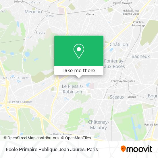 Mapa École Primaire Publique Jean Jaurès