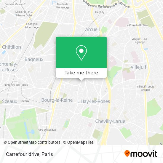 Mapa Carrefour drive