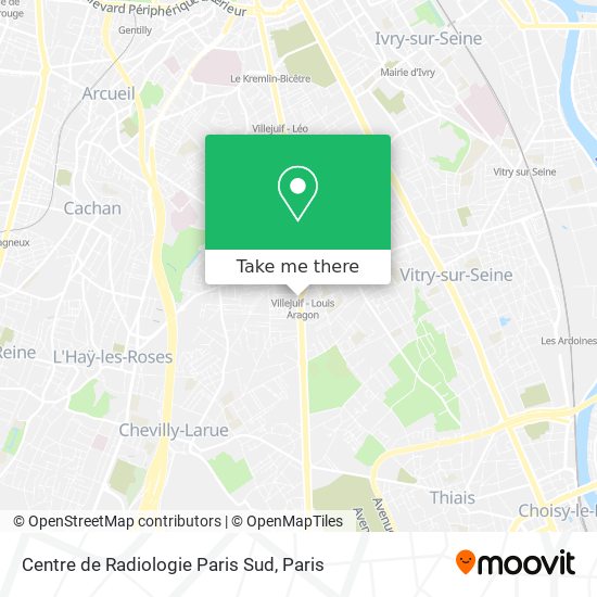 Centre de Radiologie Paris Sud map