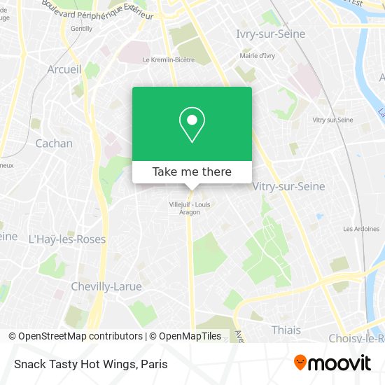 Snack Tasty Hot Wings map