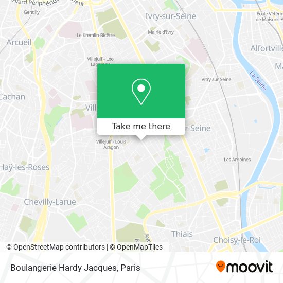 Mapa Boulangerie Hardy Jacques