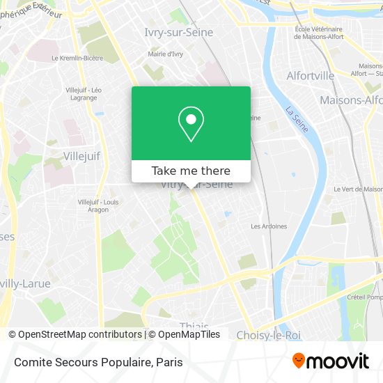 Comite Secours Populaire map